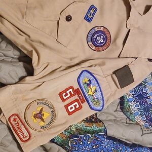 Men's Tan BSA  ASST. Scoutmaster XL Uniform Shirt